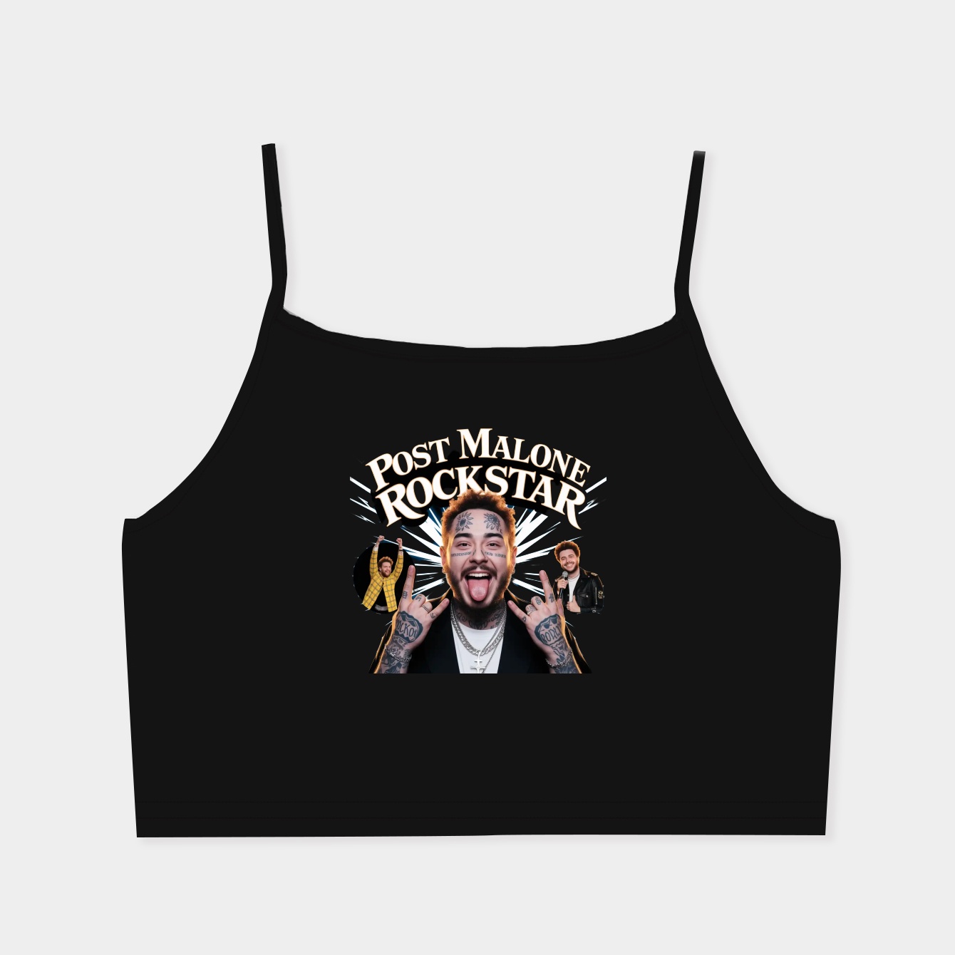 Post Malone Rockstar Women's  Spaghetti Strap Tank Top