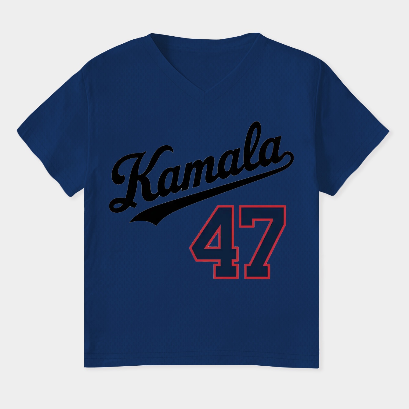 Kamala Los Angeles Dodger Blue 47 Kamala Harris 2024 for President Madam President Women's Plus Size V-Neck T-Shirt