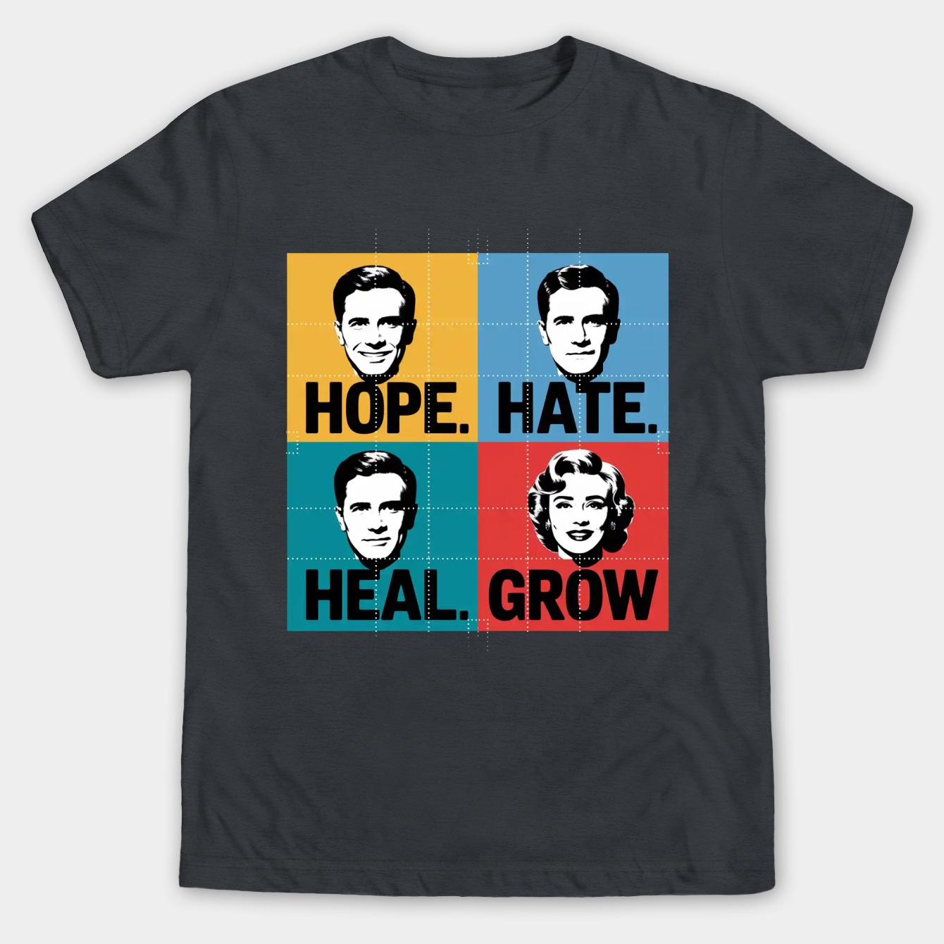 HOPE HATE HEAL GROW - KAMALA HARRIS 2024 Men's Big & Tall T-shirt