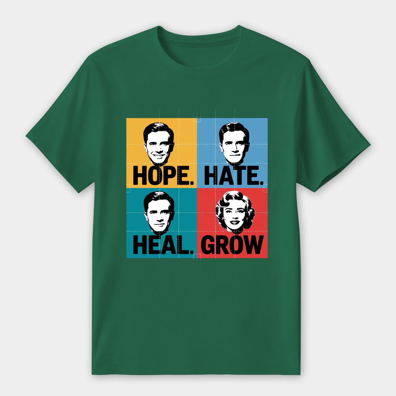 HOPE HATE HEAL GROW - KAMALA HARRIS 2024 Women's Premium Soft T-Shirt