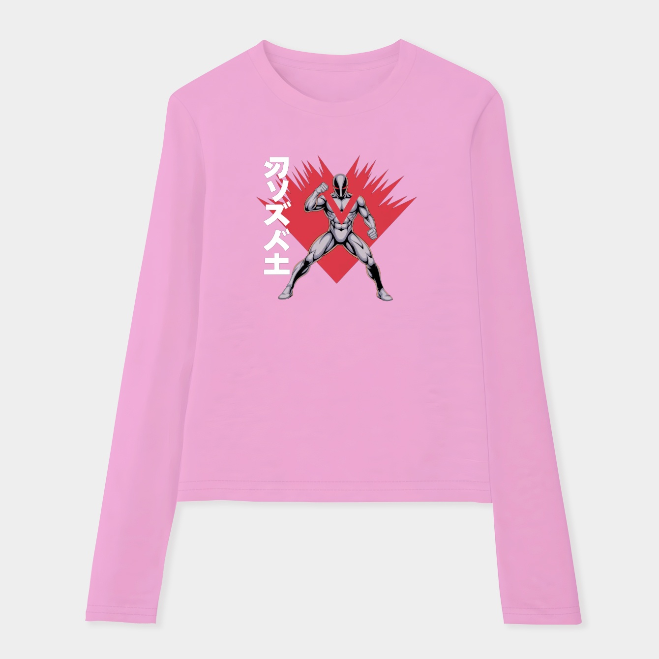 ultraman dynamic hero pose Women's Soft Long Sleeve T-Shirt