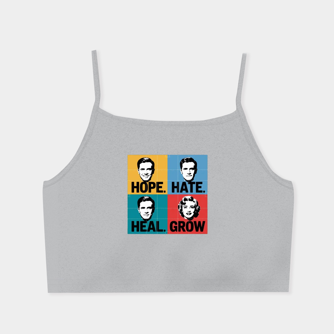 HOPE HATE HEAL GROW - KAMALA HARRIS 2024 Women's Spaghetti Strap Tank Top