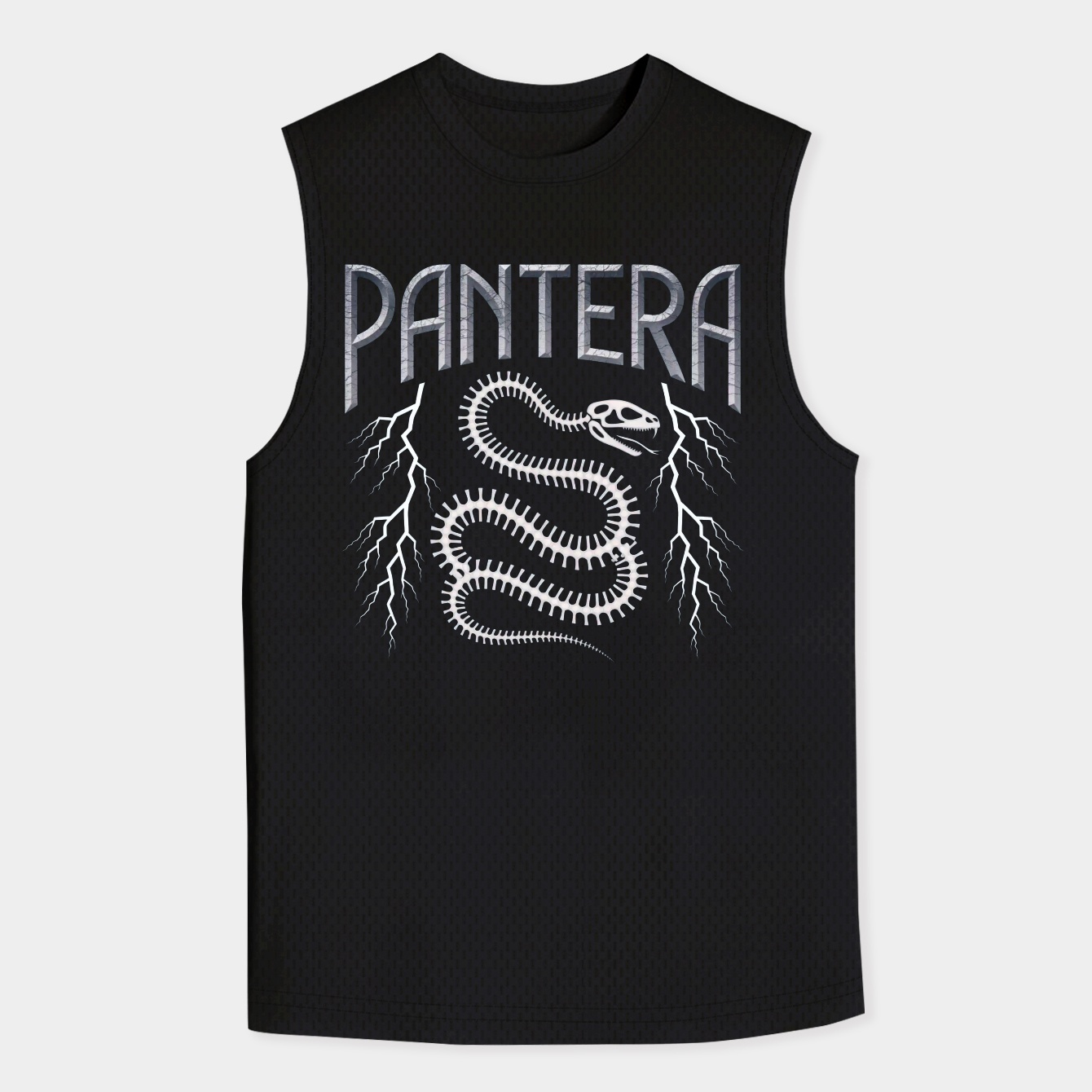 Pantera logo with coiled snake illustration.
