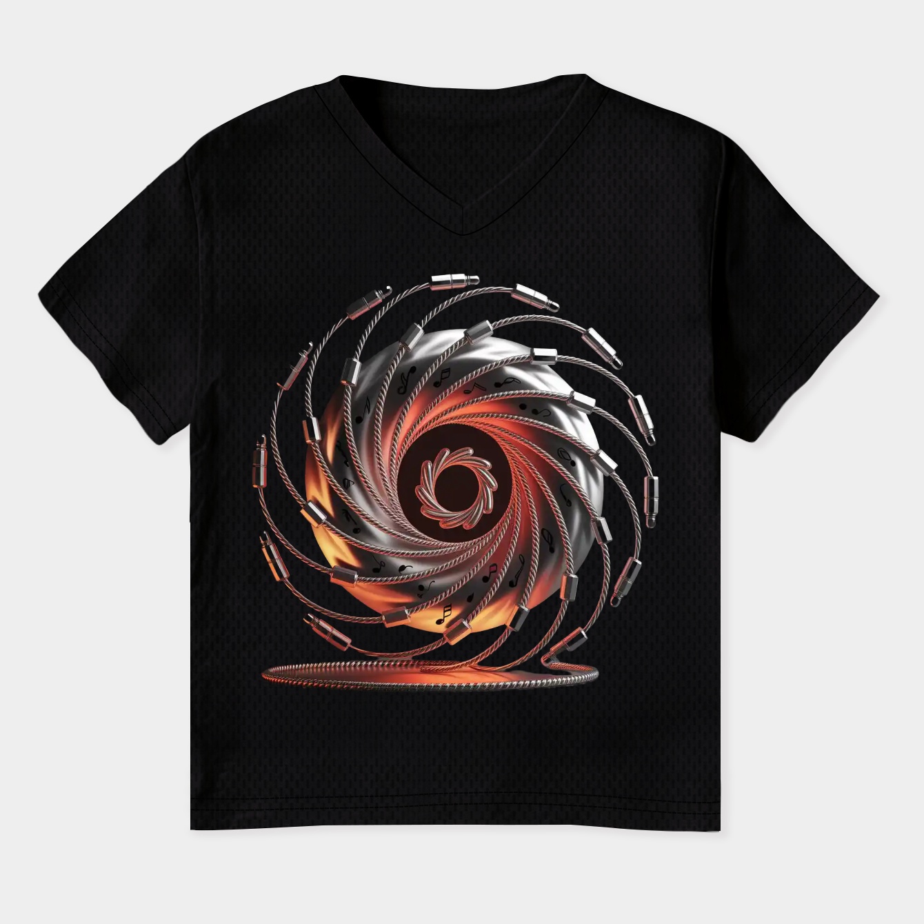 Chains & Crescendos Women's Plus Size V-Neck T-Shirt