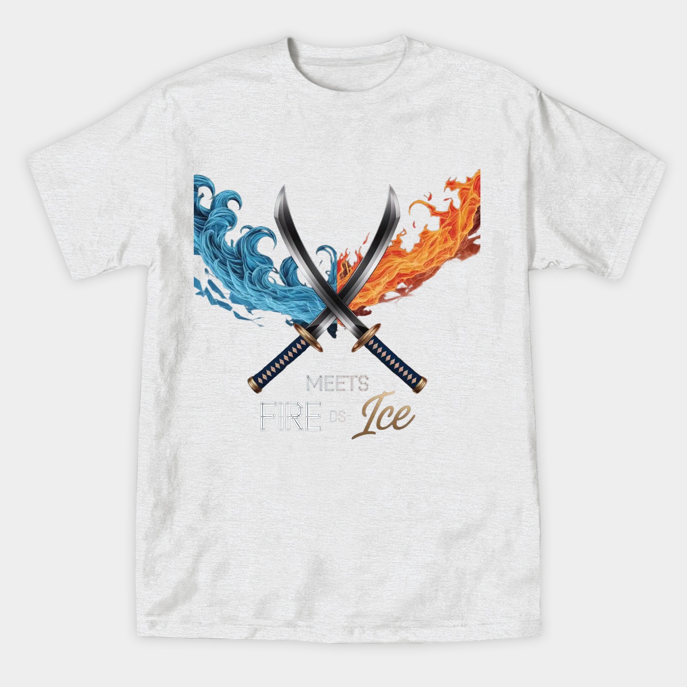 Demon Slayer Sword – Fire Meets Ice Katana