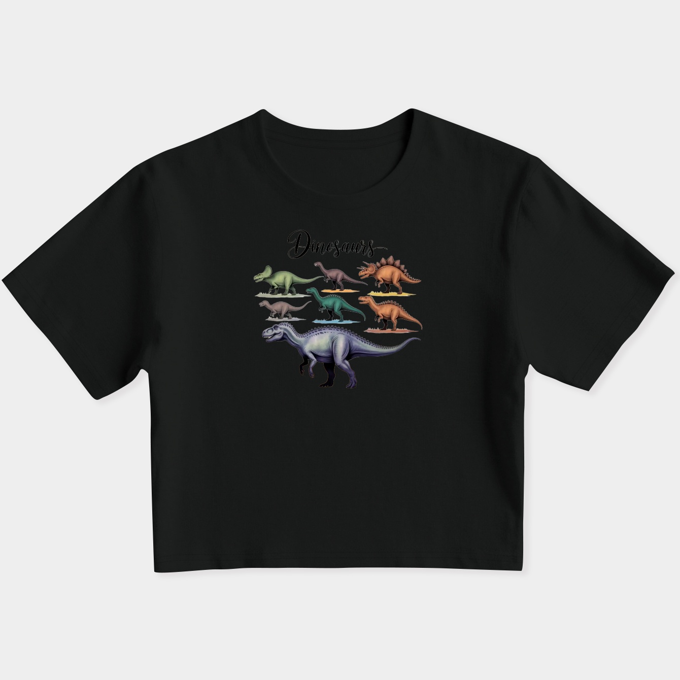 Dinosaurs Women's Slim Fit Baby Tee