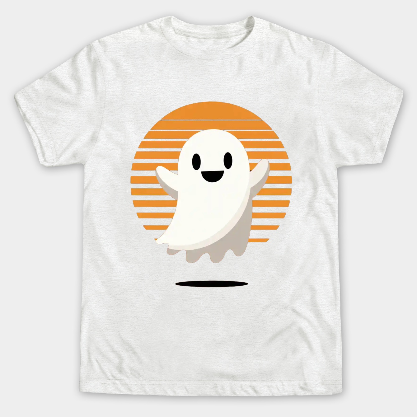Cute Ghost Pocket Men's Big & Tall T-shirt