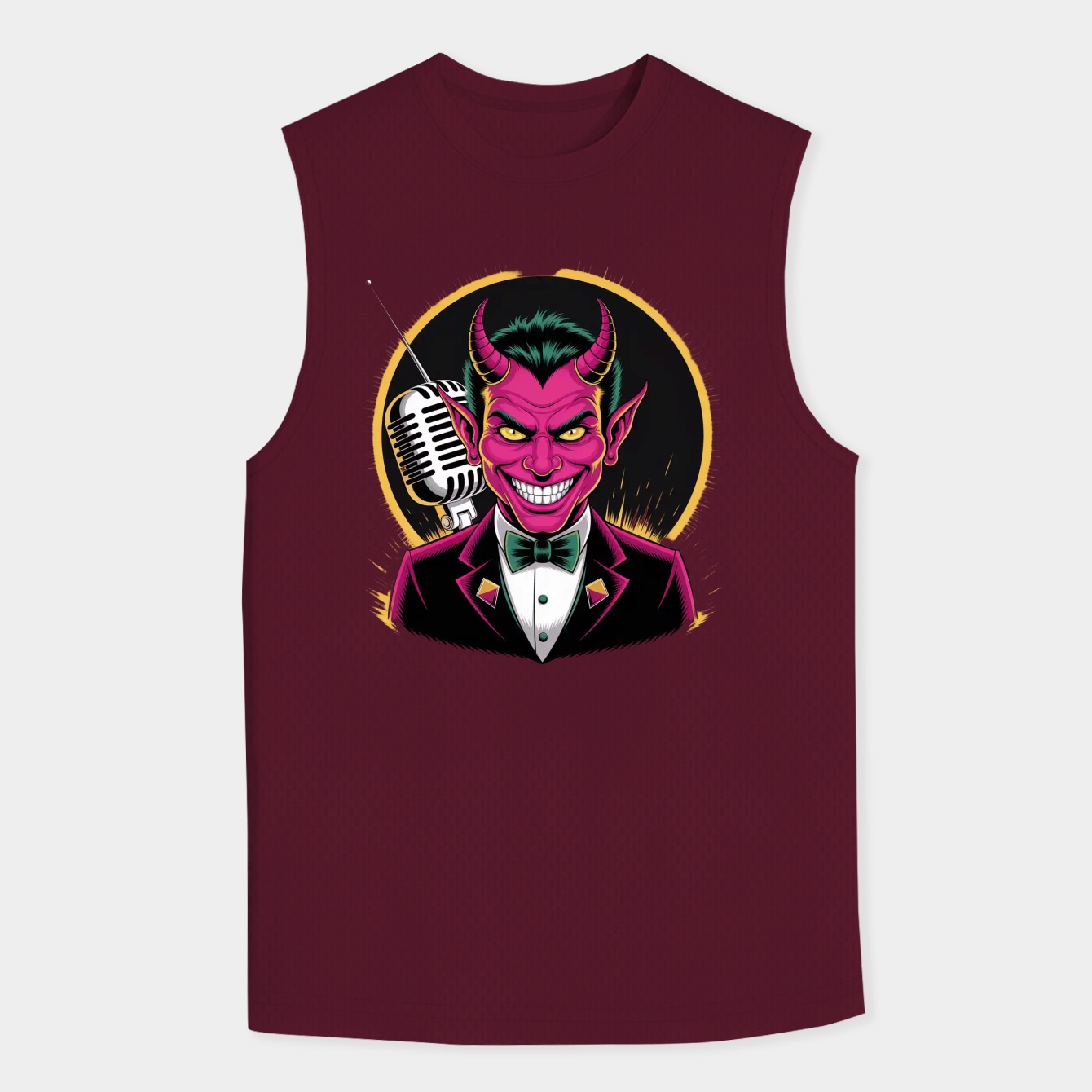 The Radio Demon is Back in Town! Men's Big & Tall Tank Top