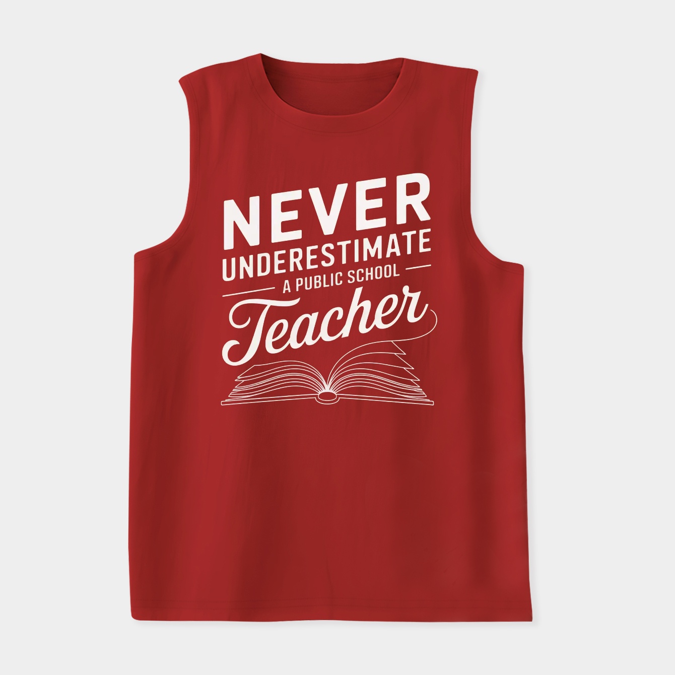 Never Underestimate A Public School Teacher Women's Soft Tank Top