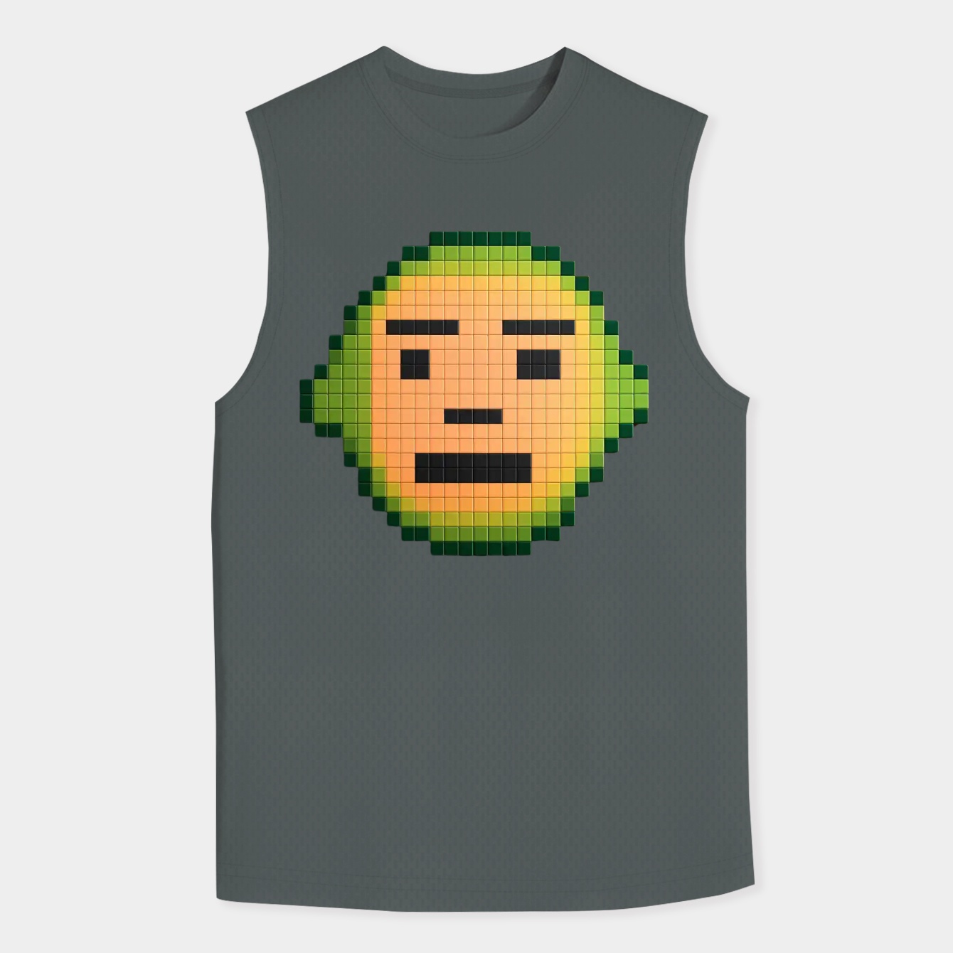 Creeper face pixel pattern Minecraft Men's Tank Top