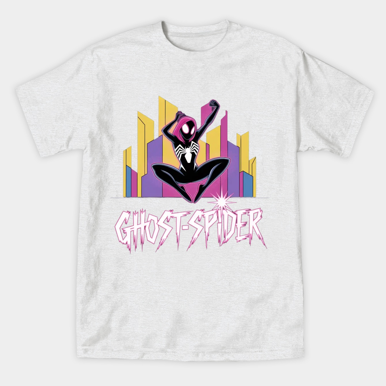 Ghost-Spider City Women's Athletic Performance T-Shirt