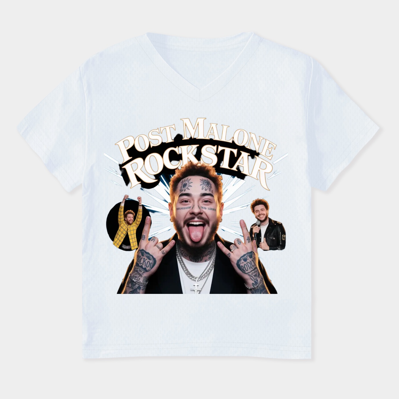 Post Malone Rockstar Women's Plus Size V-Neck T-Shirt