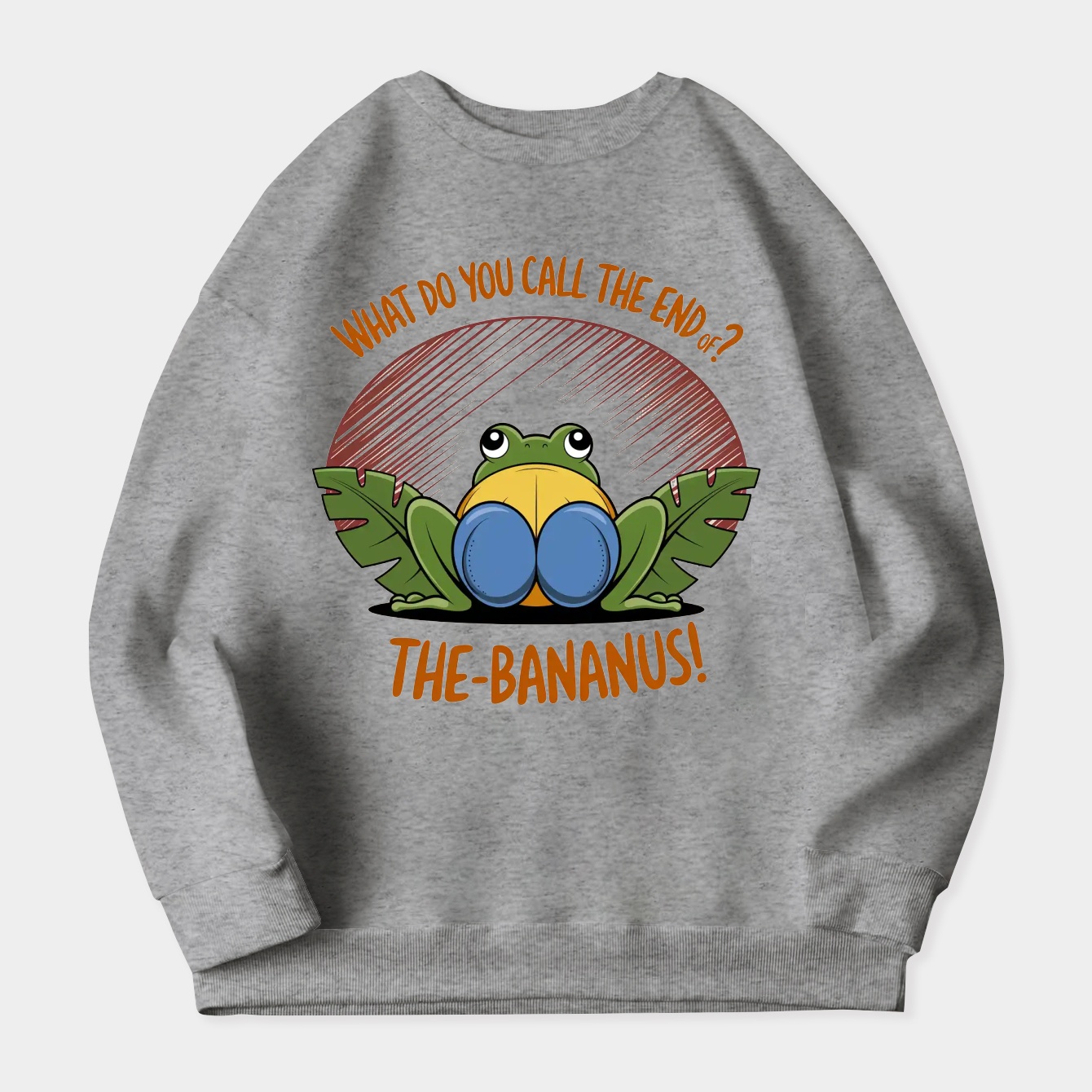 Frog Butt Bananus Women's Crewneck Sweatshirt