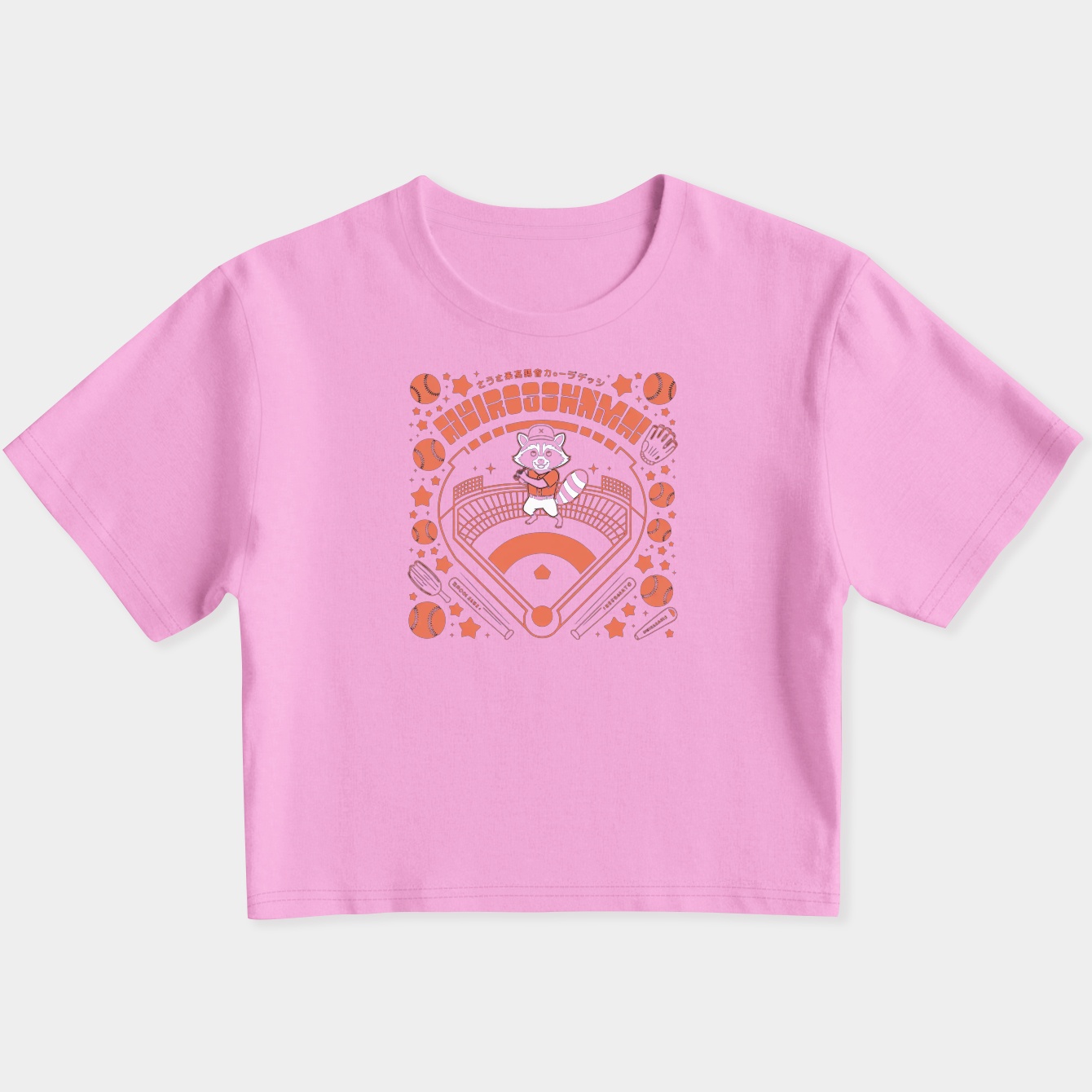 Hiroshima Baseball Women's Slim Fit Baby Tee