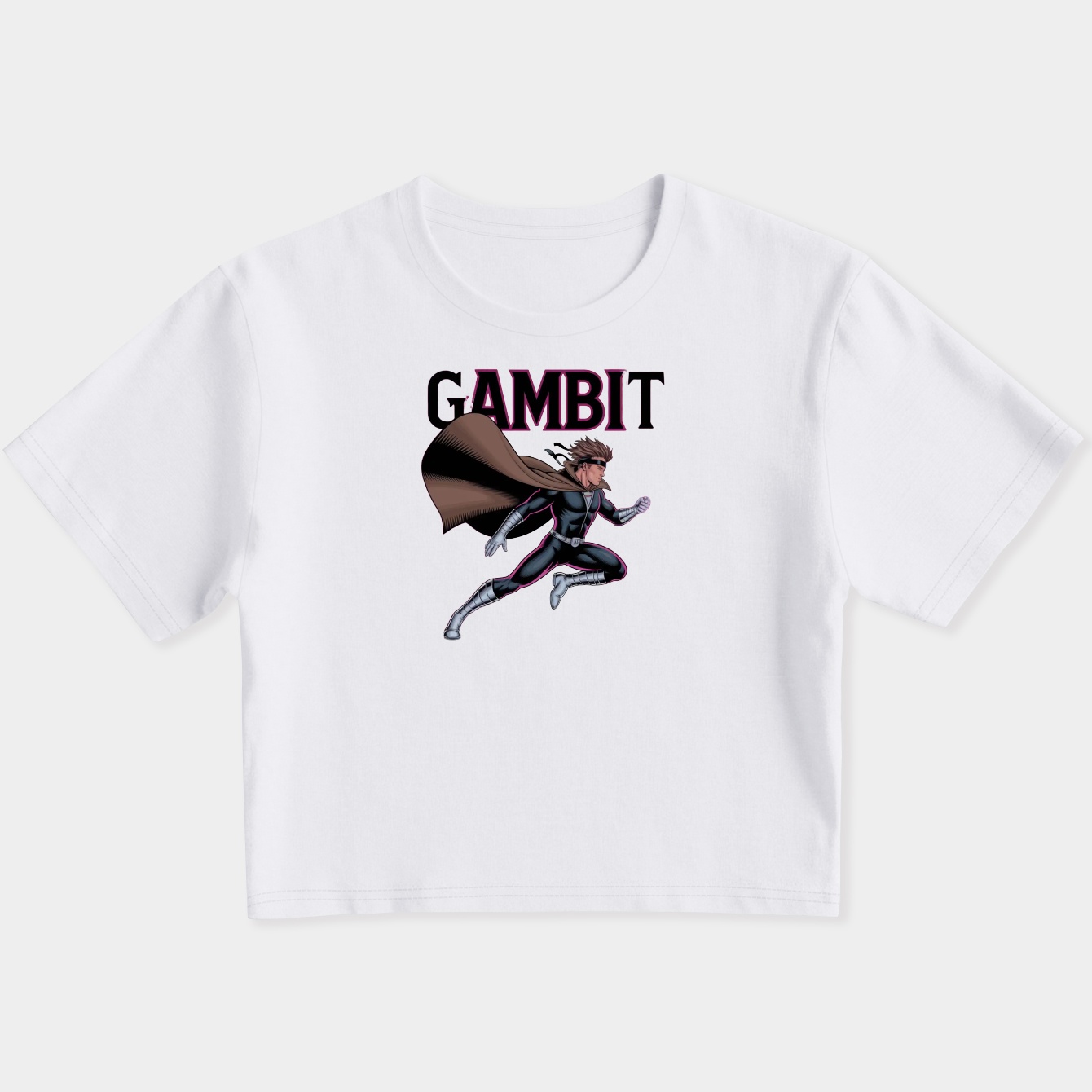Gambit Painted Women's Slim Fit Baby Tee