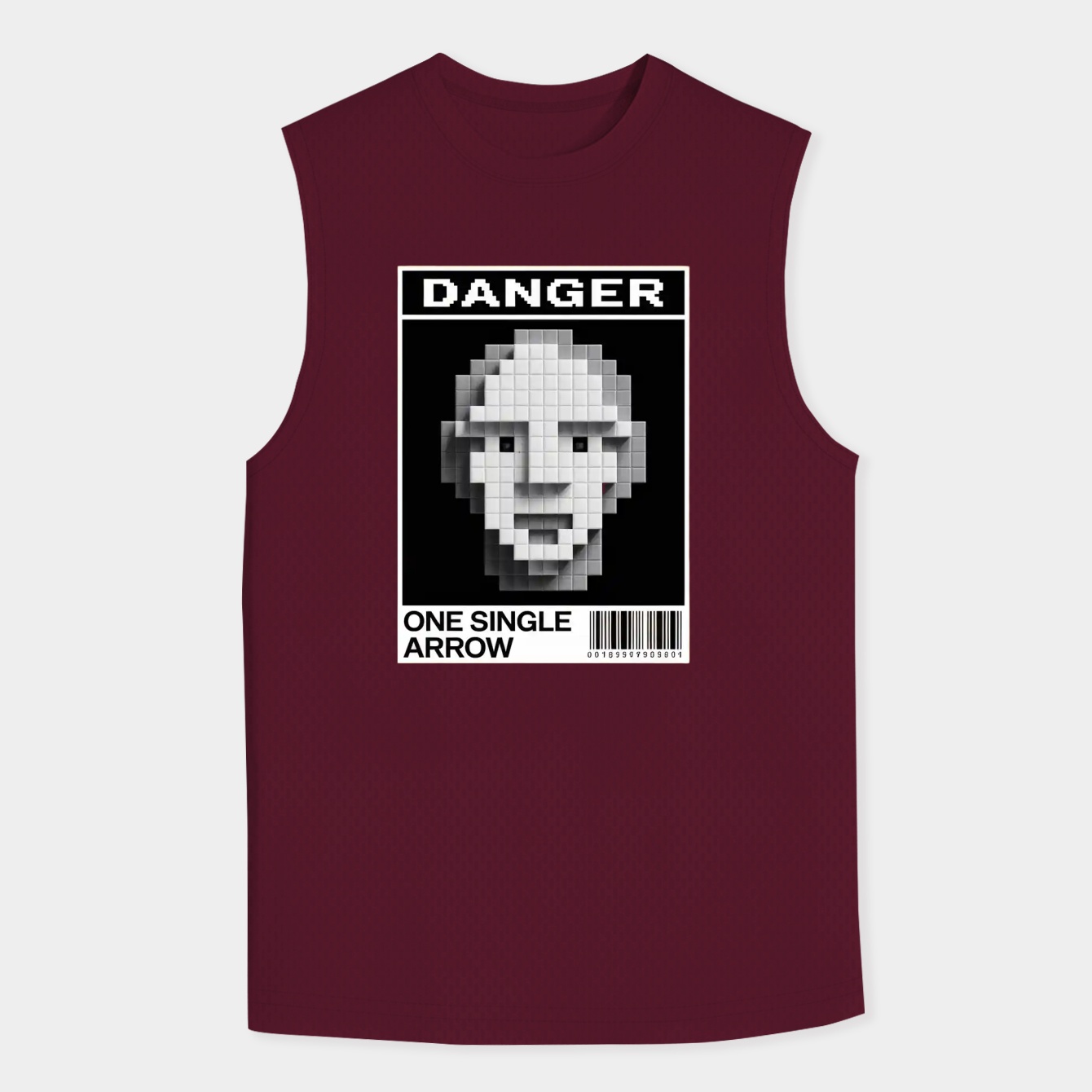 Minecraft Danger Warning Poster Men's Big & Tall Tank Top