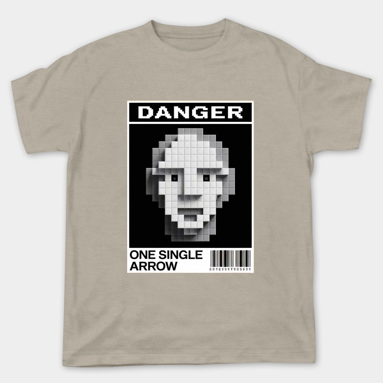Minecraft Danger Warning Poster Women's Plus Size T-shirt