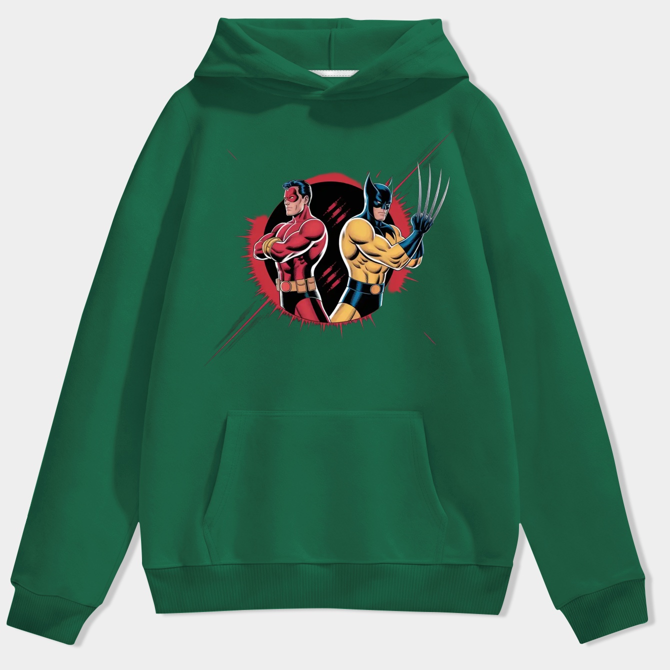 Deadpool & Wolverine X Force Pair Tie-Dye Men's Hoodie