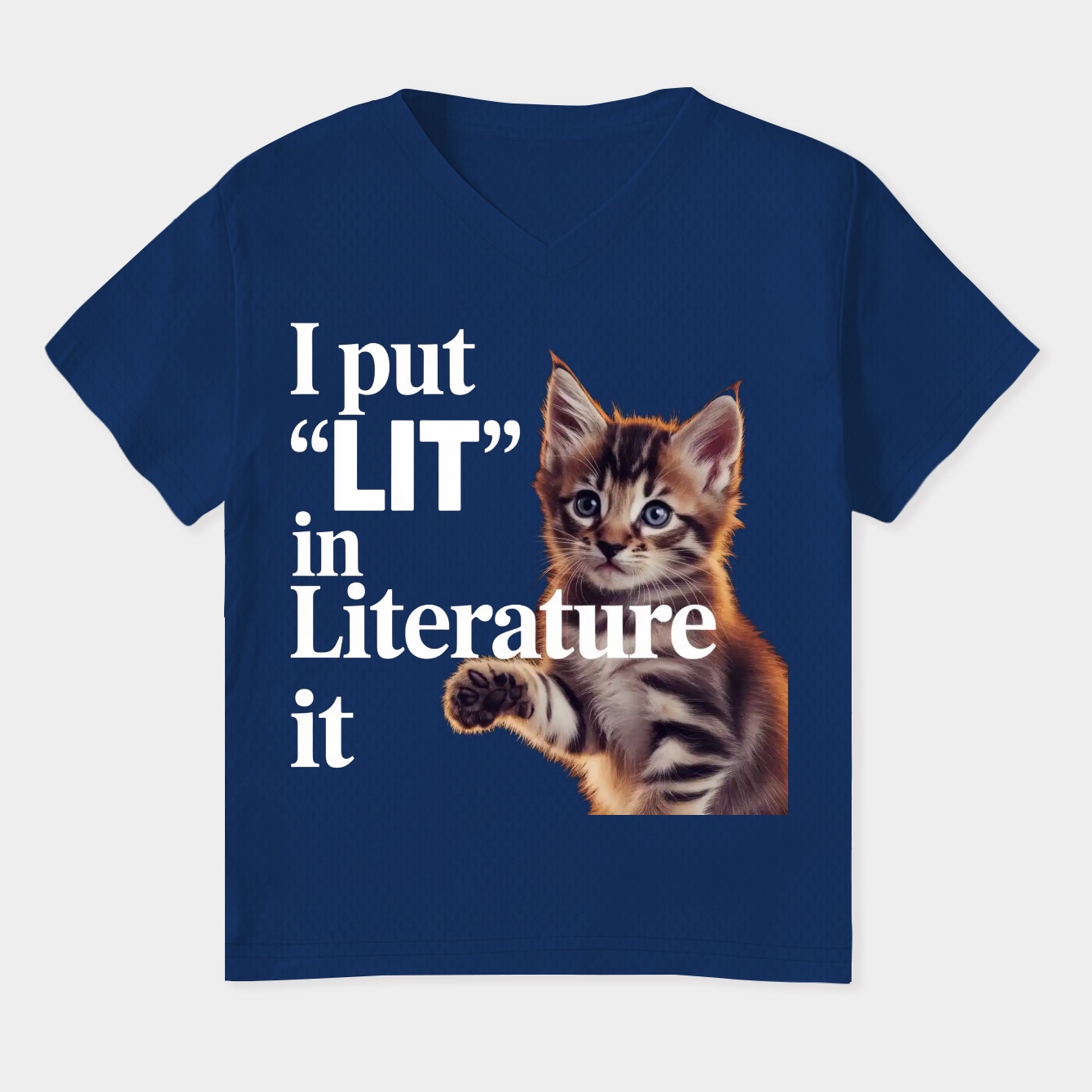 Losing It Cat Women's Plus Size V-Neck T-Shirt