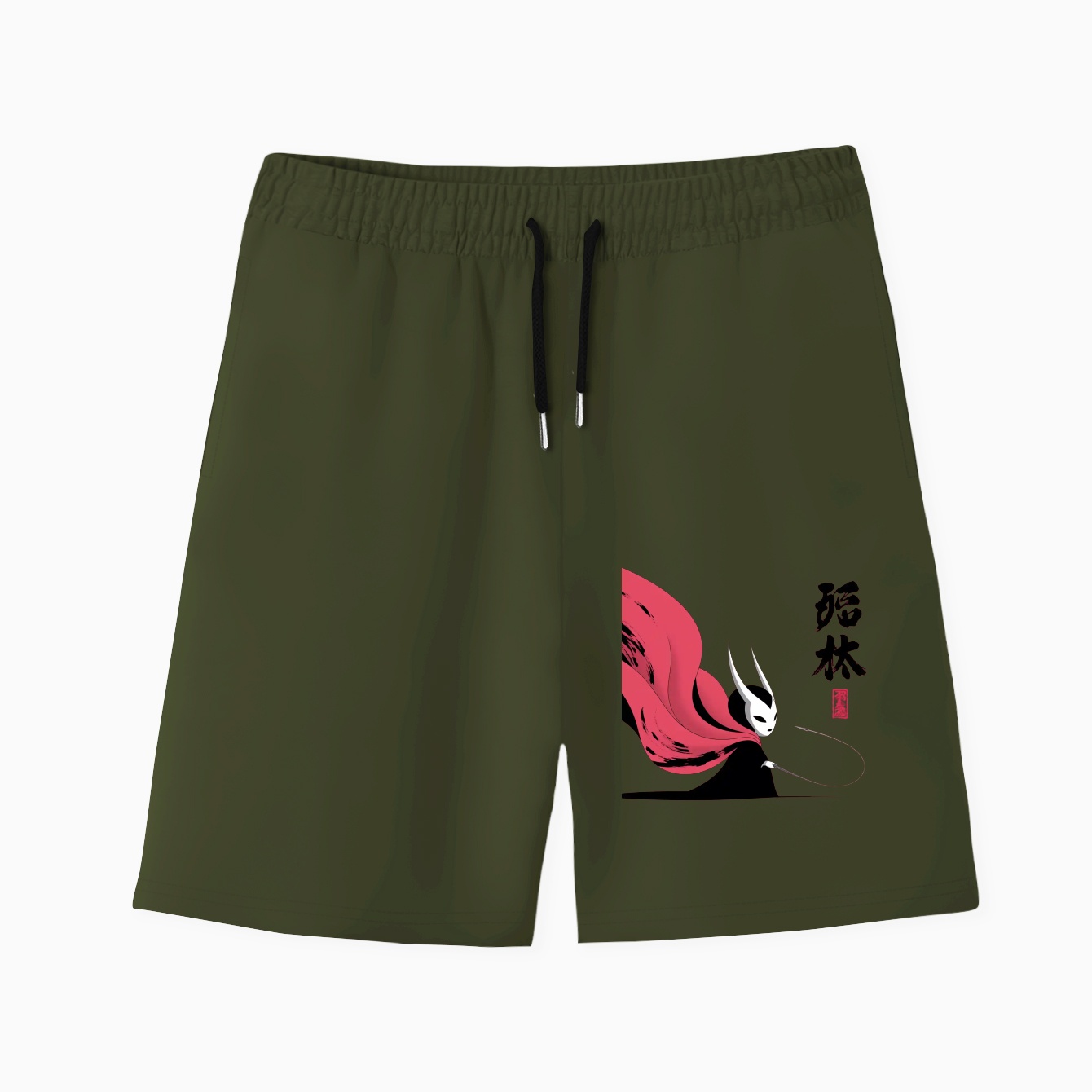 Silksong sumi e Men's Quick-Dry Athletic Shorts