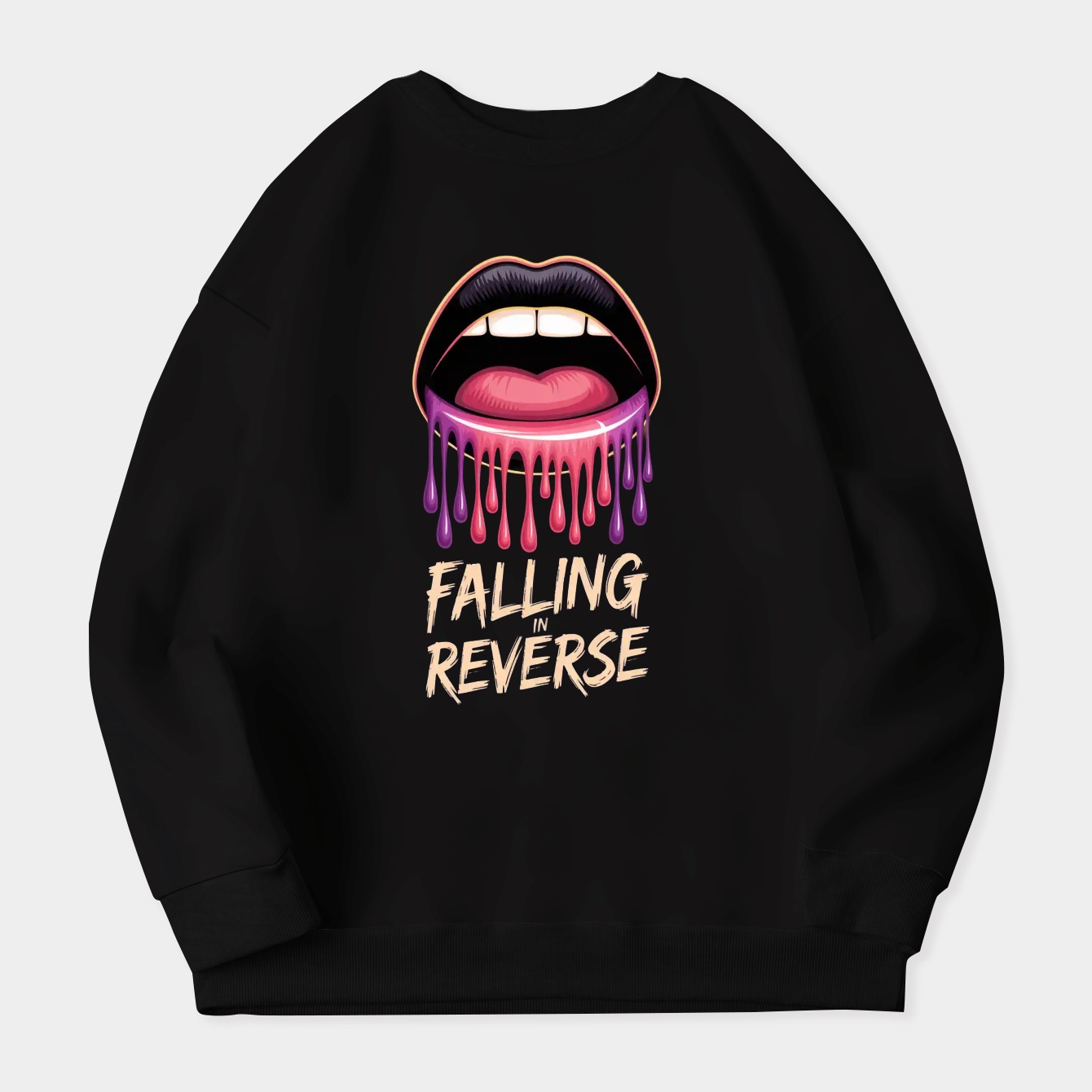 falling in reverse colorful Women's Plus Size Sweatshirt