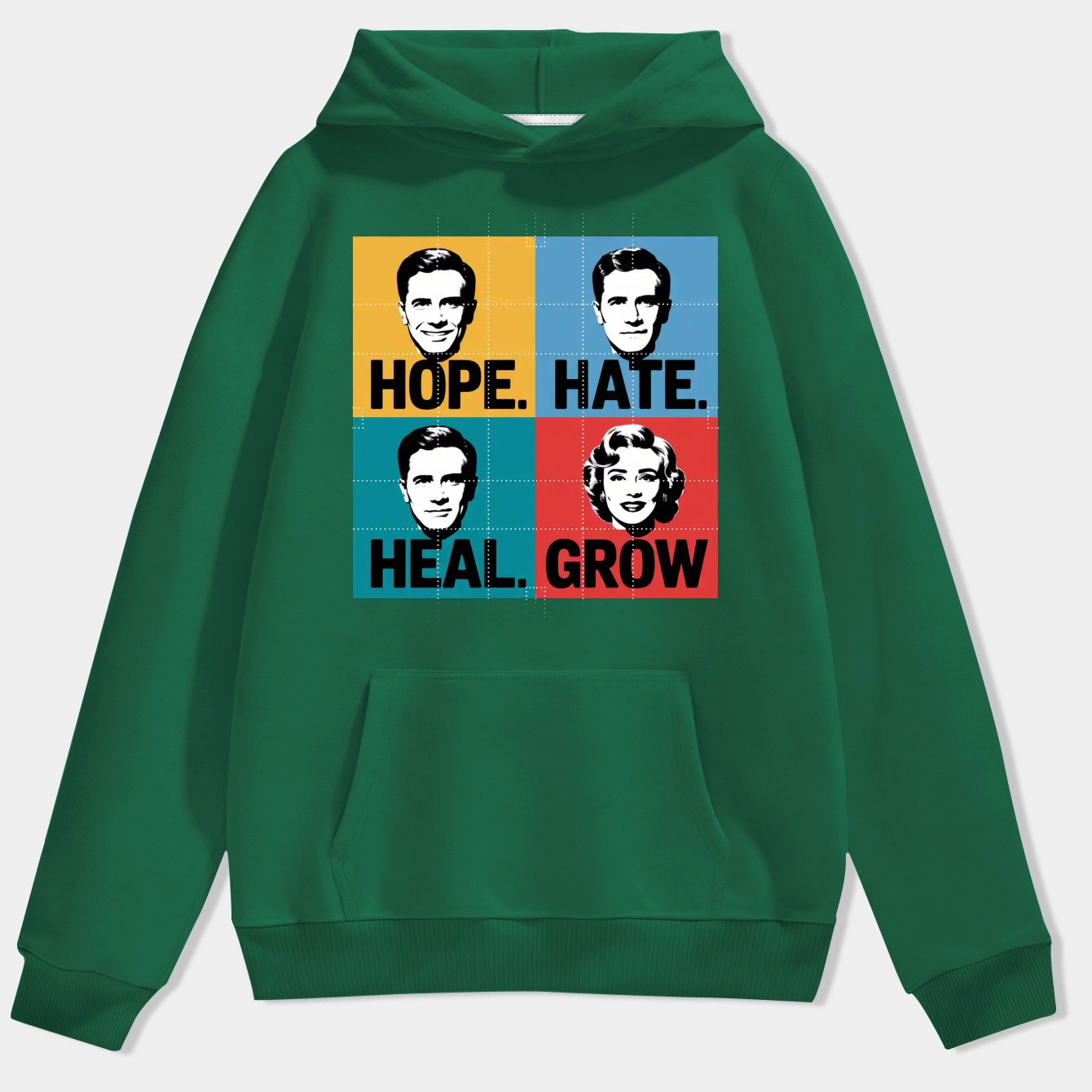 HOPE HATE HEAL GROW - KAMALA HARRIS 2024 Men's Hoodie