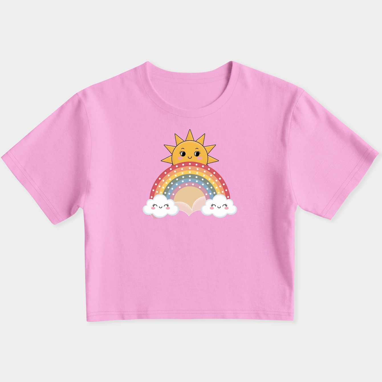 Rainbow Friends Women's Slim Fit Baby Tee