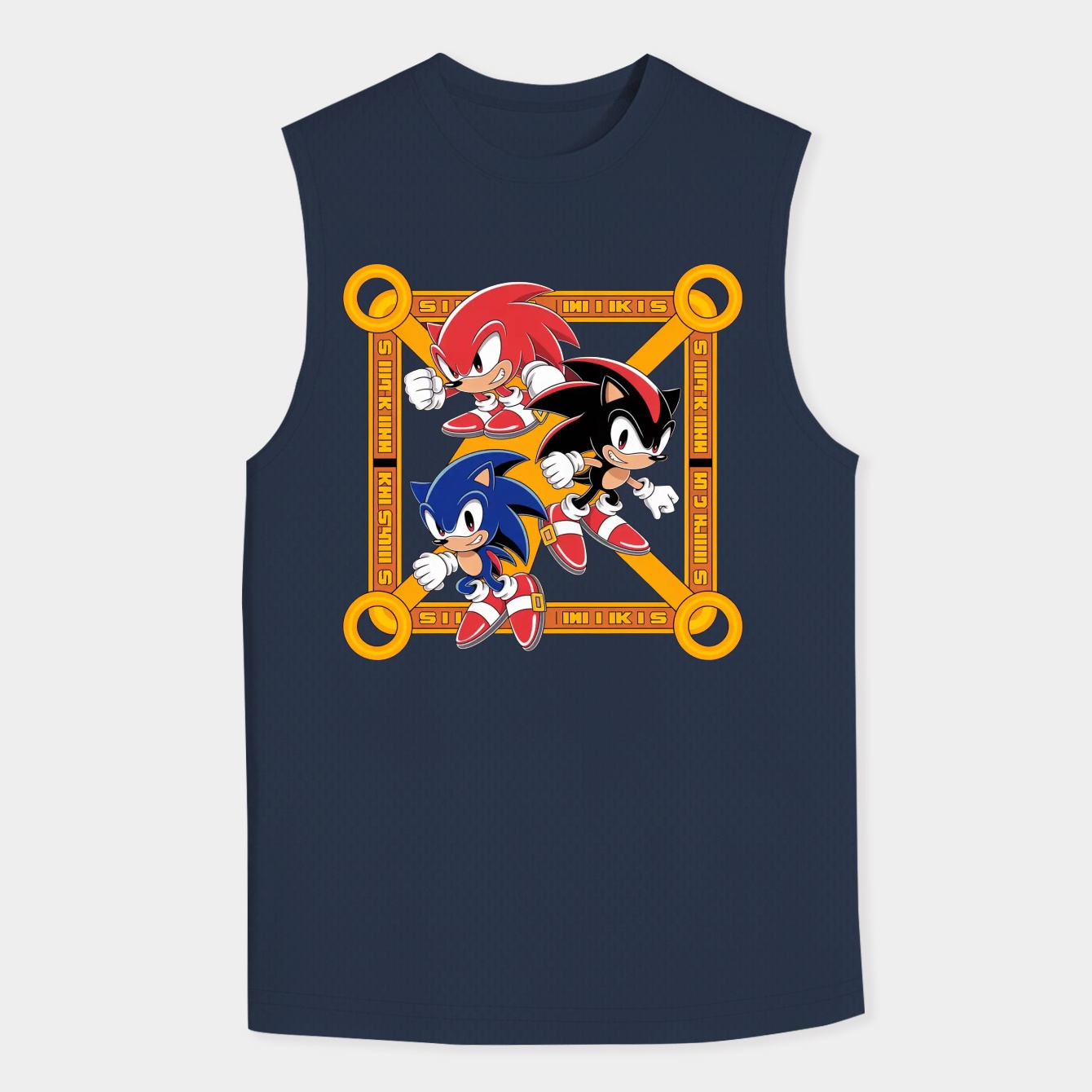 Sonic Retro Group Extra Soft Men's Big & Tall Tank Top