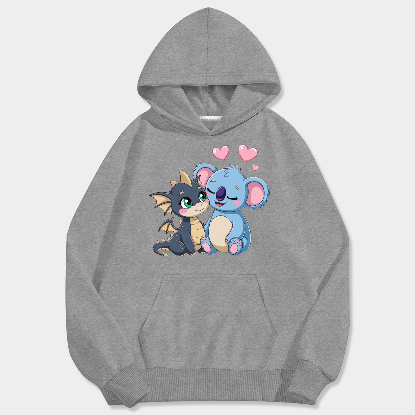 Toothless and Stitch Men's Big & Tall Hoodie