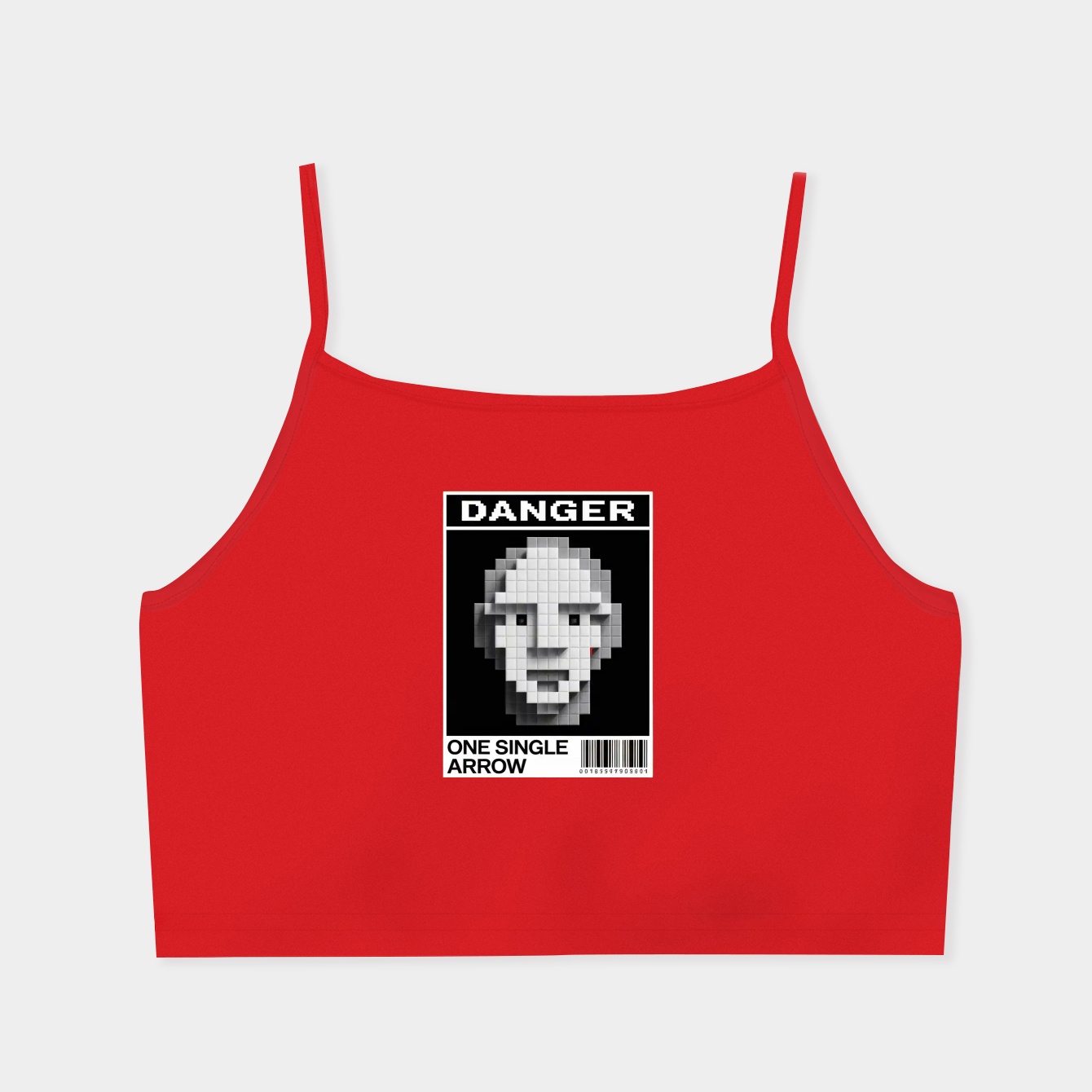 Minecraft Danger Warning Poster Women's  Spaghetti Strap Tank Top