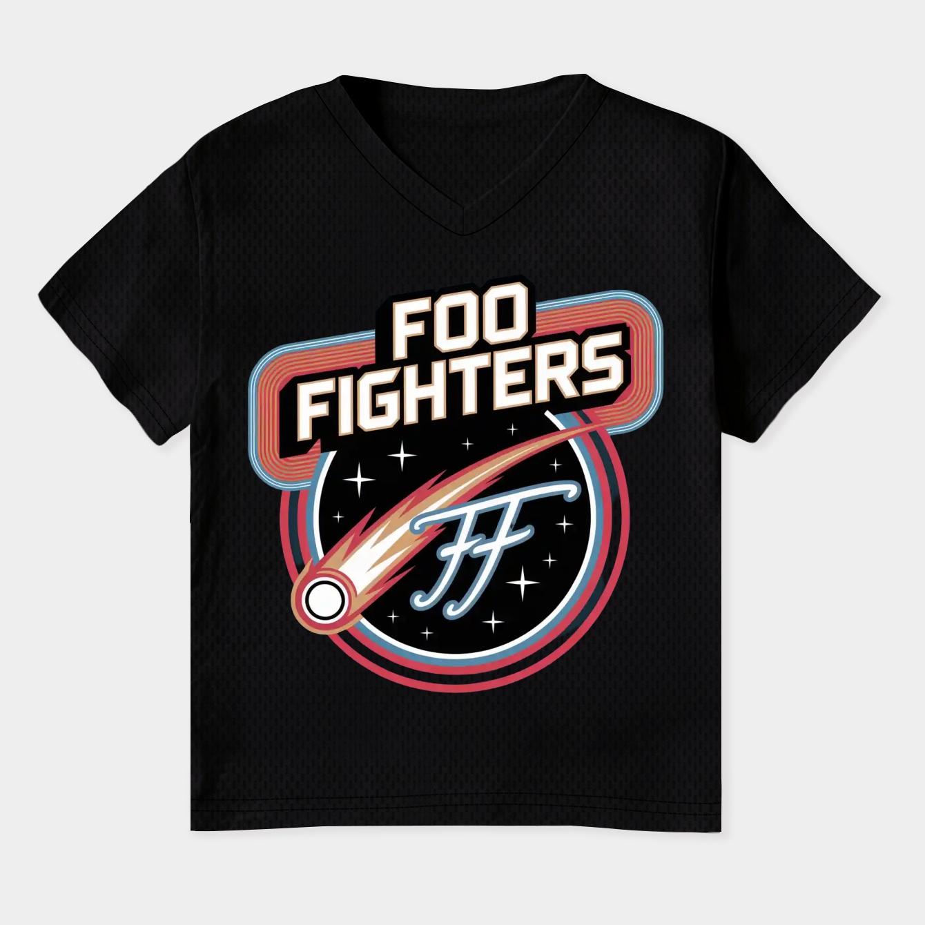 Foo Fighters Space Crest Women's Plus Size V-Neck T-Shirt