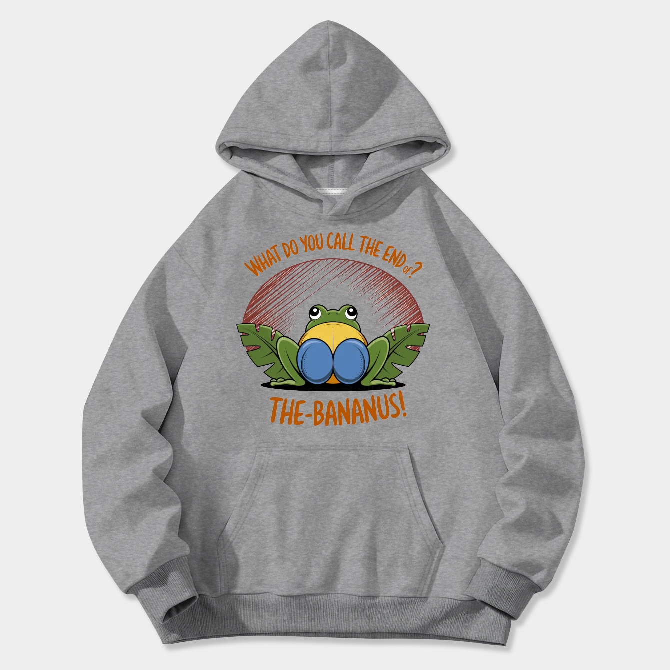 Frog Butt Bananus Women's Plus Size Hoodie