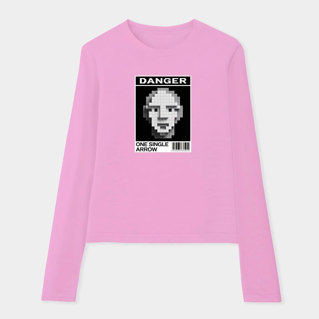 Minecraft Danger Warning Poster Women's Soft Long Sleeve T-Shirt