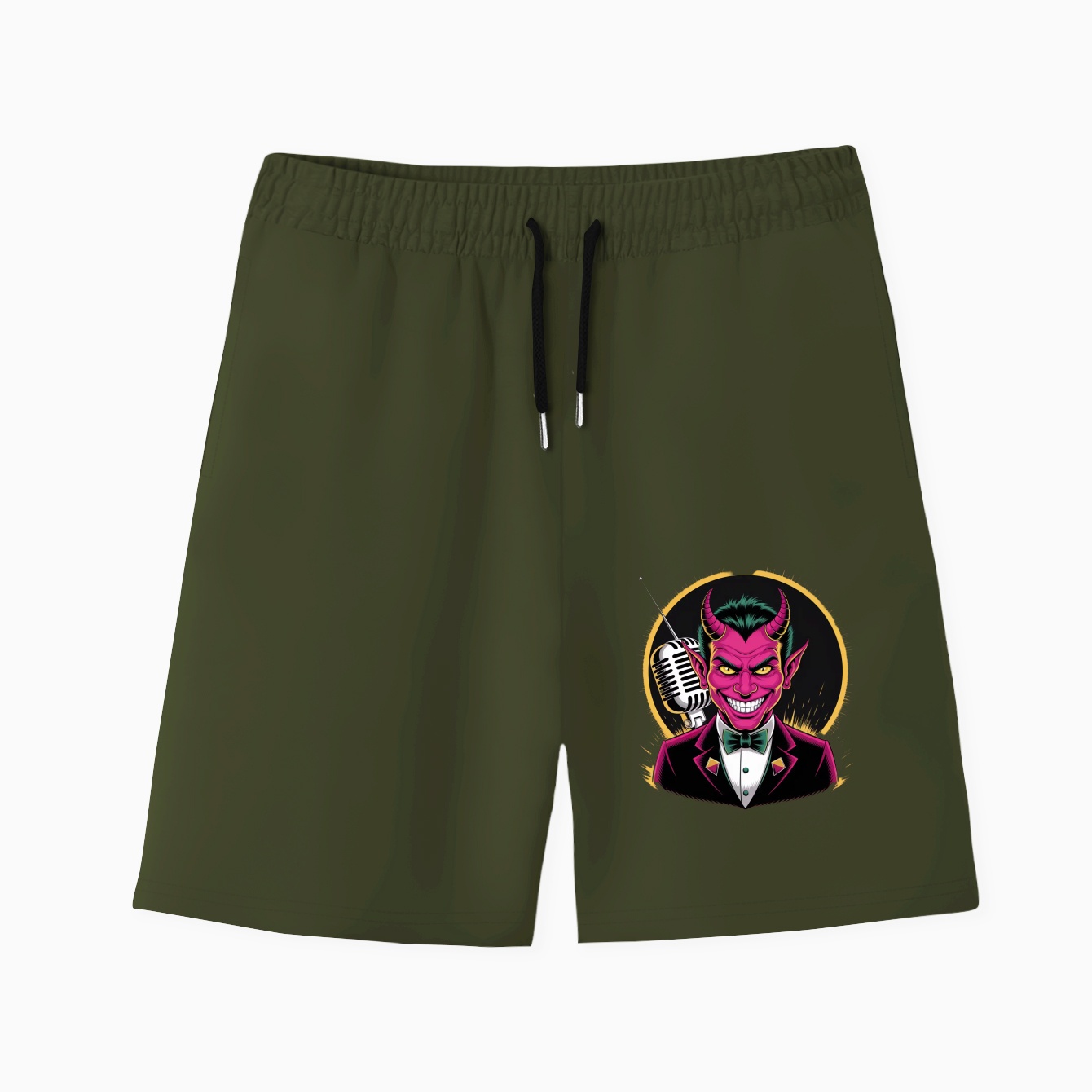 The Radio Demon is Back in Town! Men's Quick-Dry Athletic Shorts