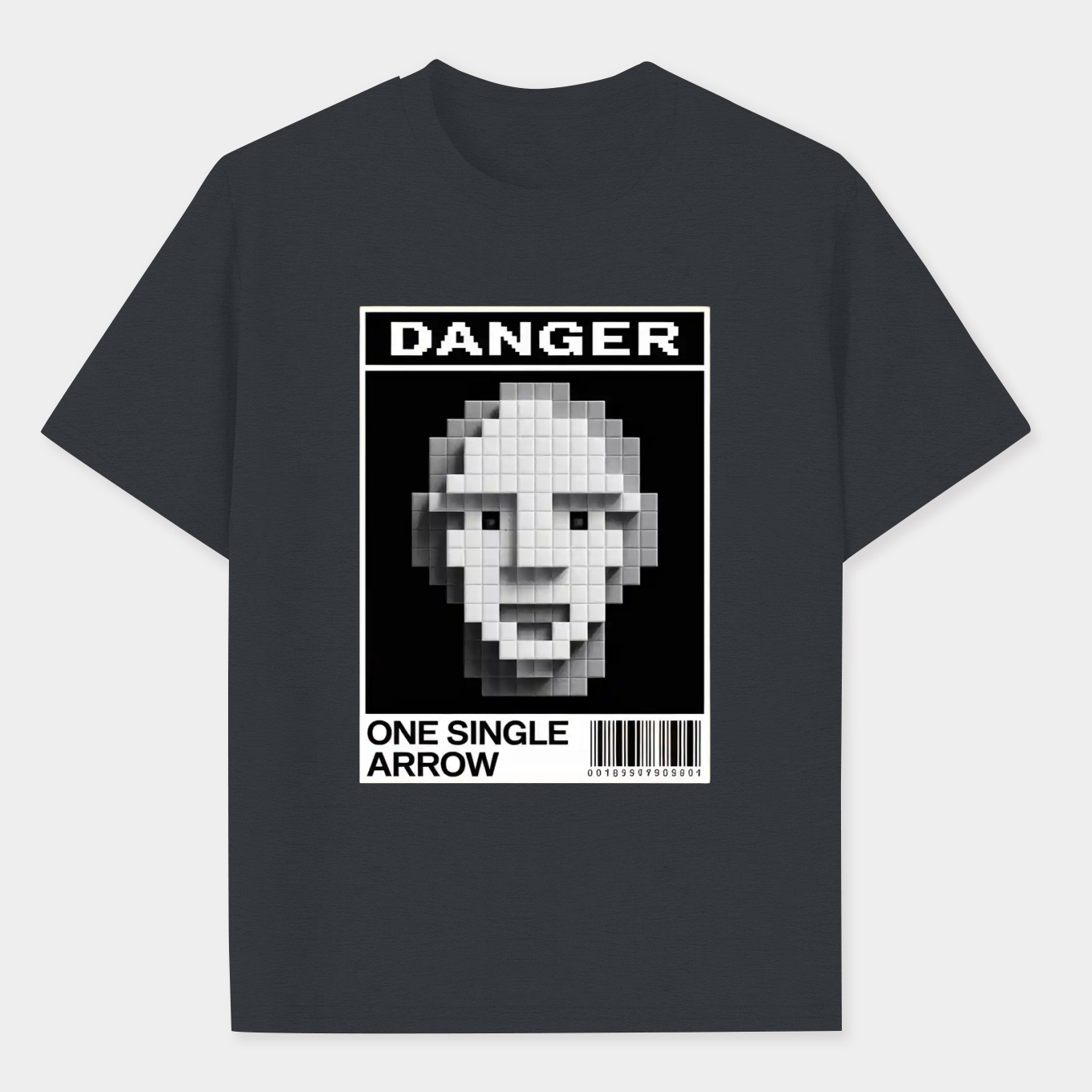 Minecraft Danger Warning Poster Men's Performance Athletic T-Shirt