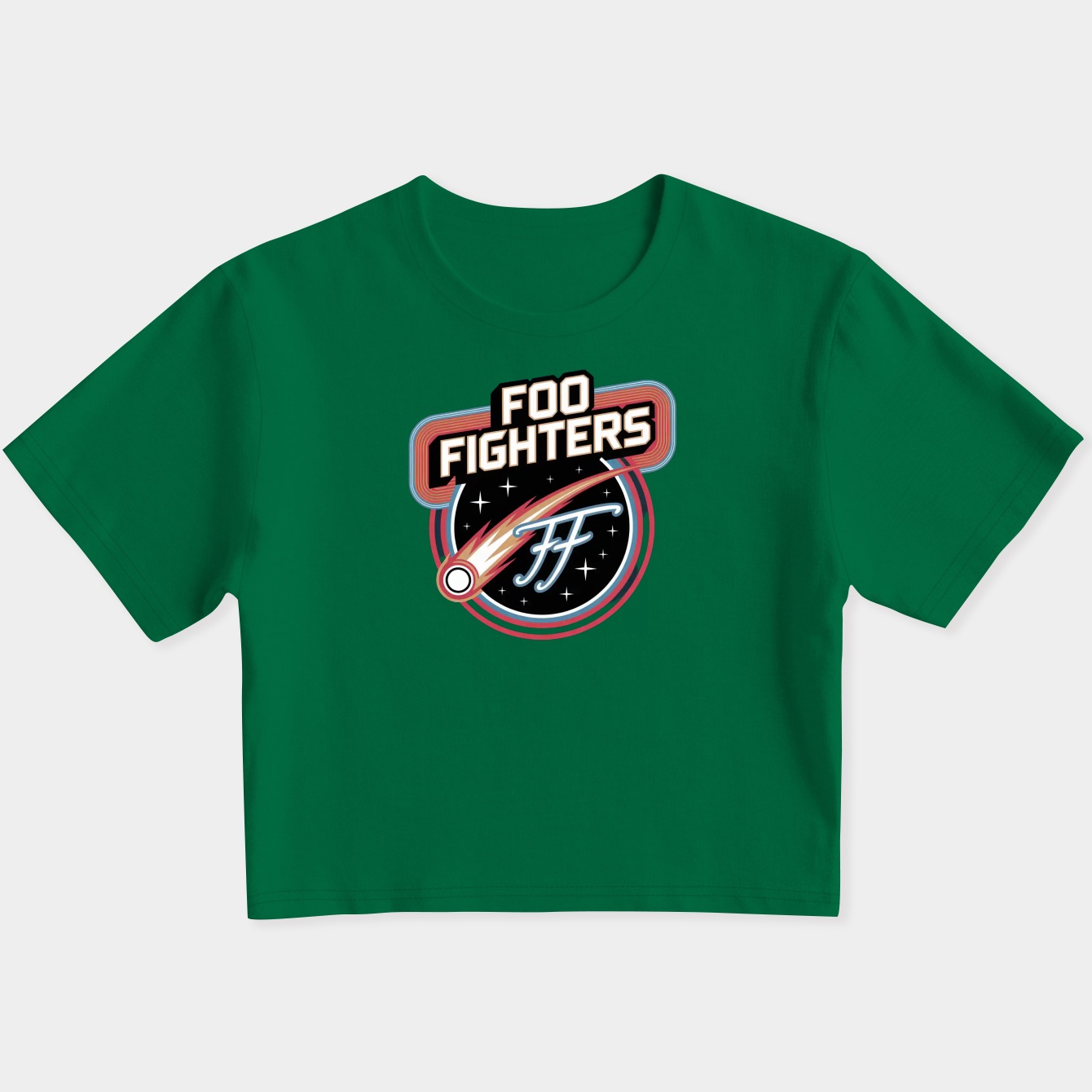 Foo Fighters Space Crest Women's Slim Fit Baby Tee