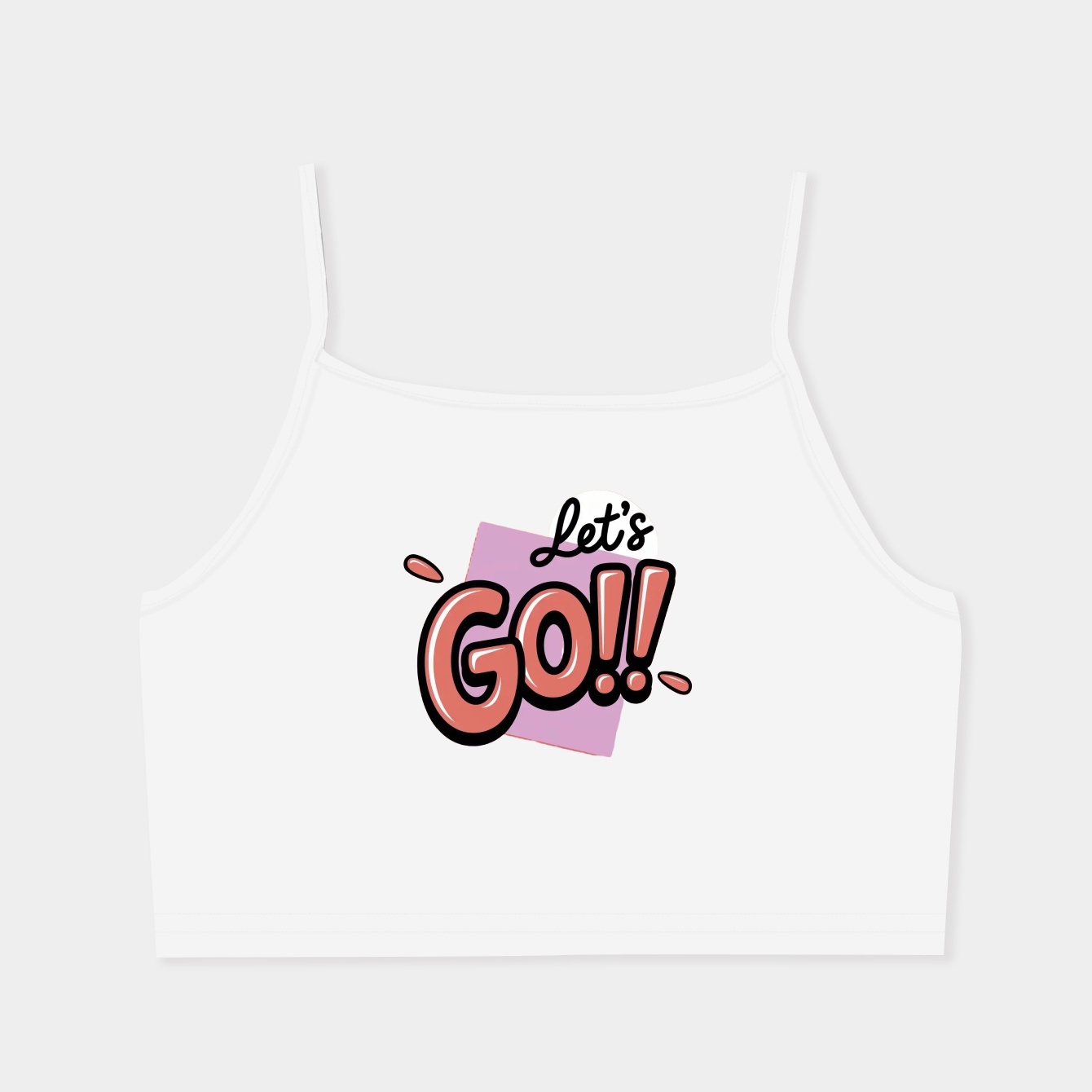 Hajime: Let's Go!! Women's  Spaghetti Strap Tank Top