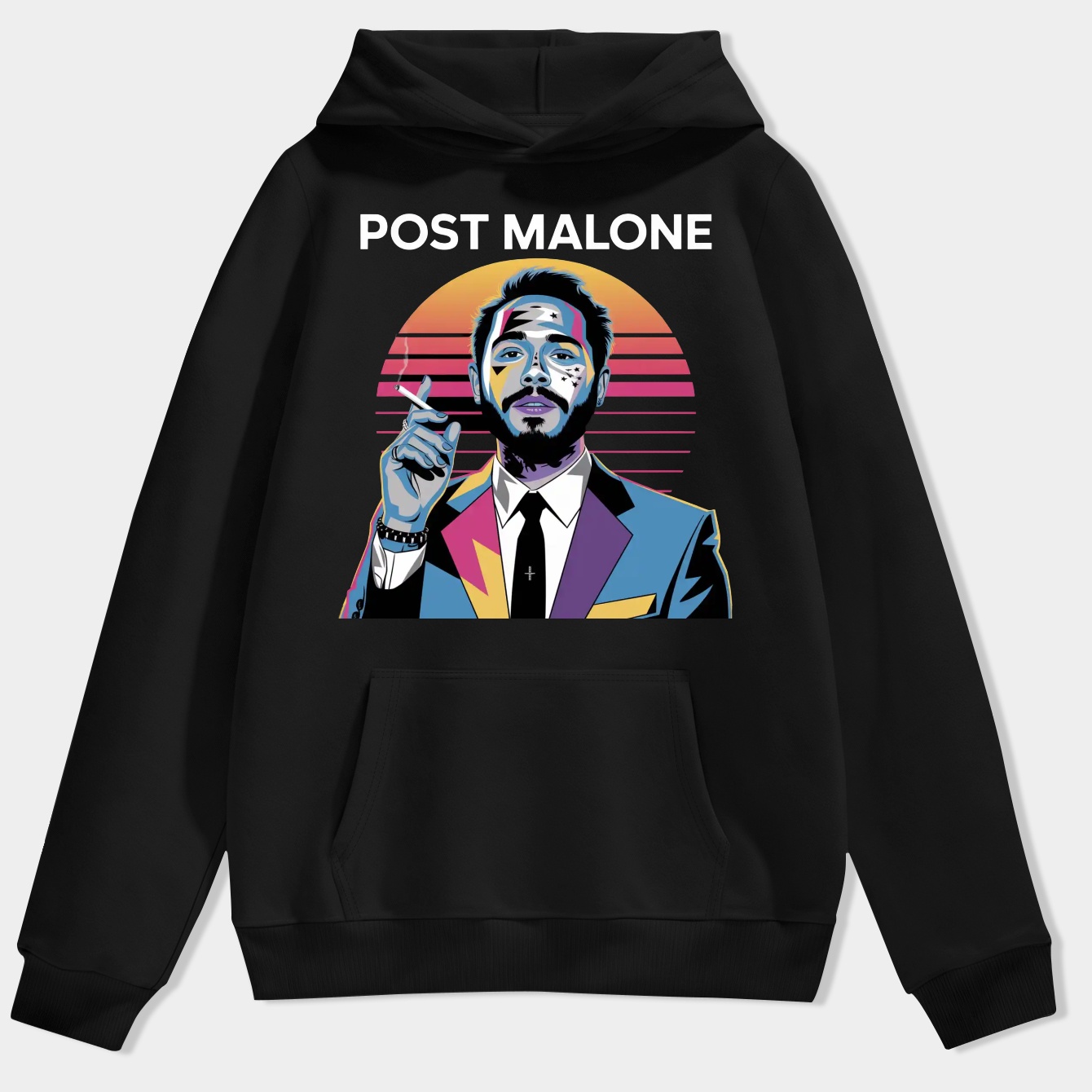 Post Malone Retro Art Men's Hoodie