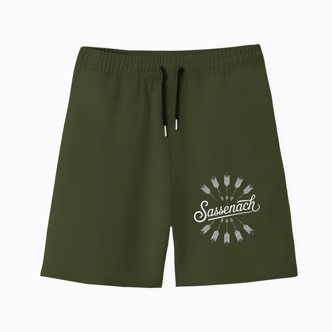 Sassenach Arrow Circle Design Men's Quick-Dry Athletic Shorts
