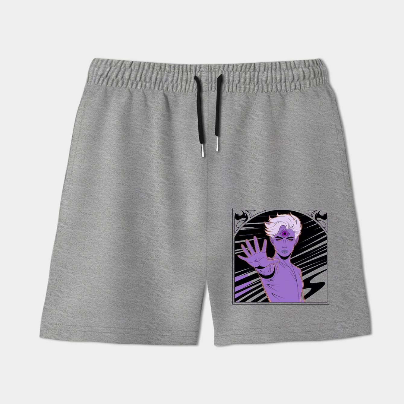 Scribble Evil Eye Power Men's Shorts