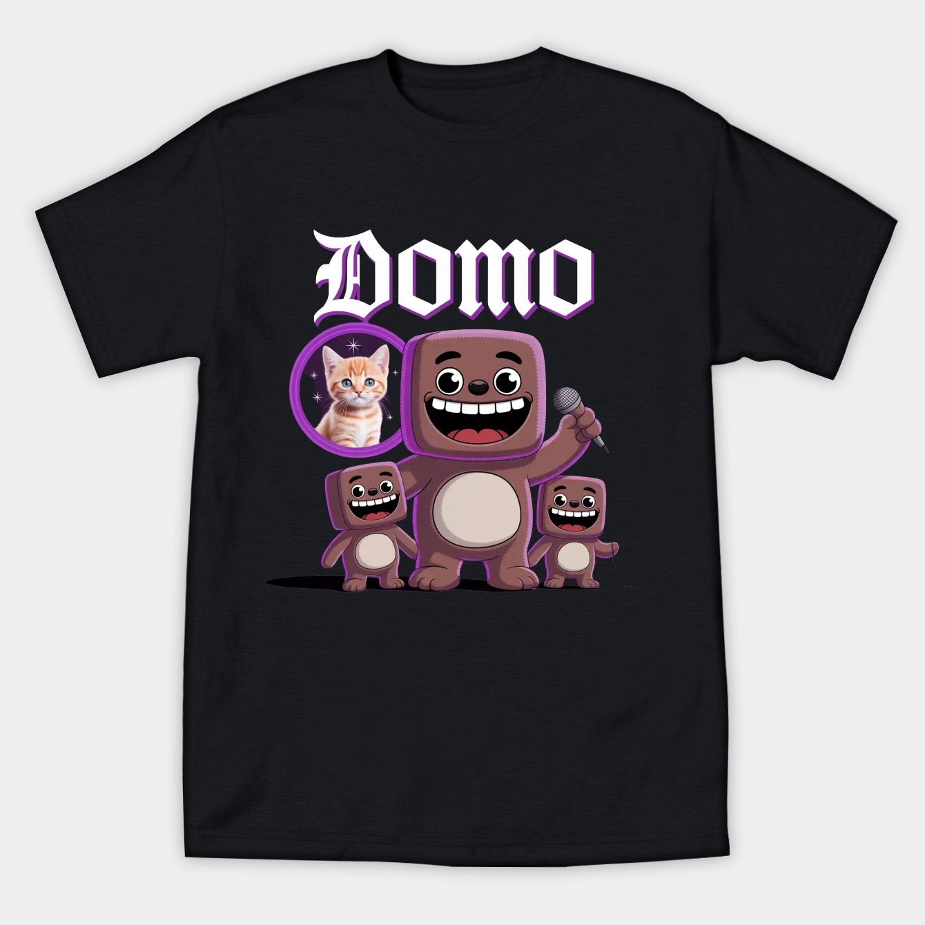 Domo Collage Kitten Women's Athletic Performance T-Shirt