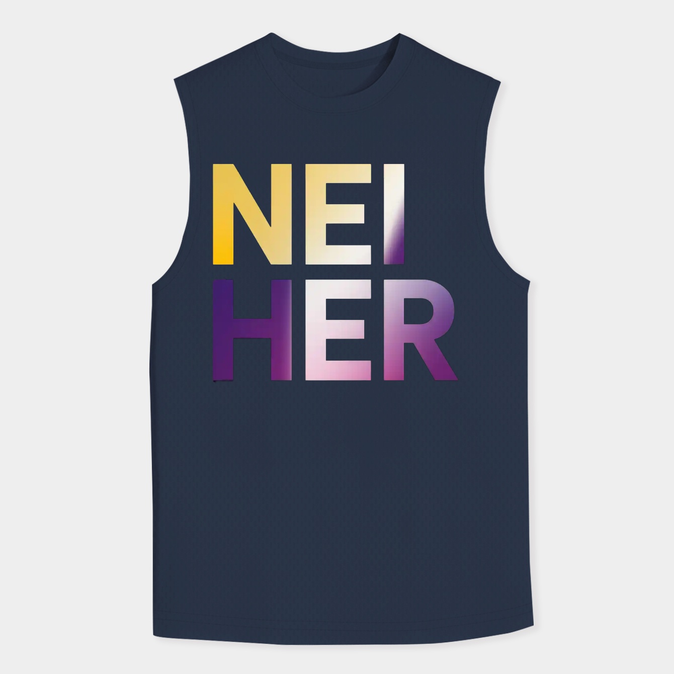 Neither Bold Gradient Text Men's Tank Top