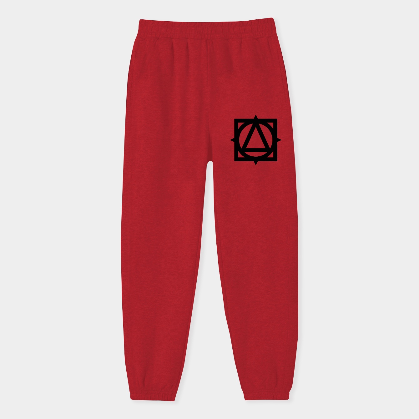 Triangle within a circle within a square Women's Sweatpants