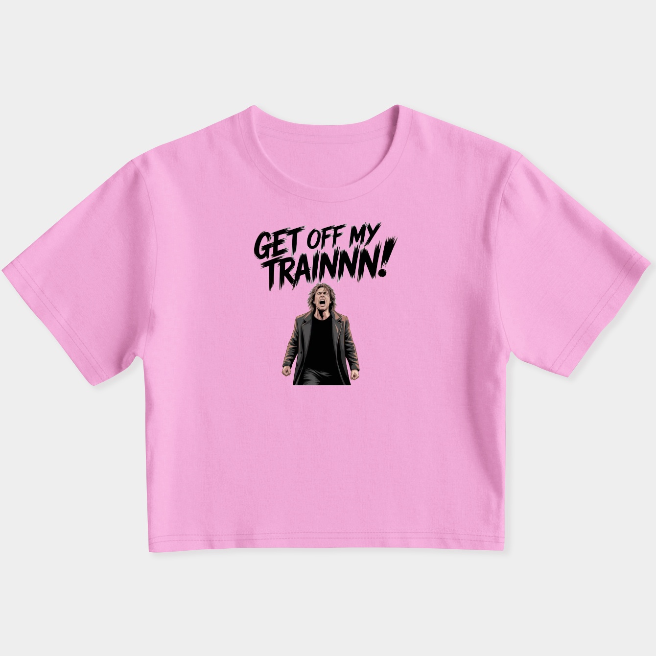 GHOST: Get Off My Train! Women's Slim Fit Baby Tee