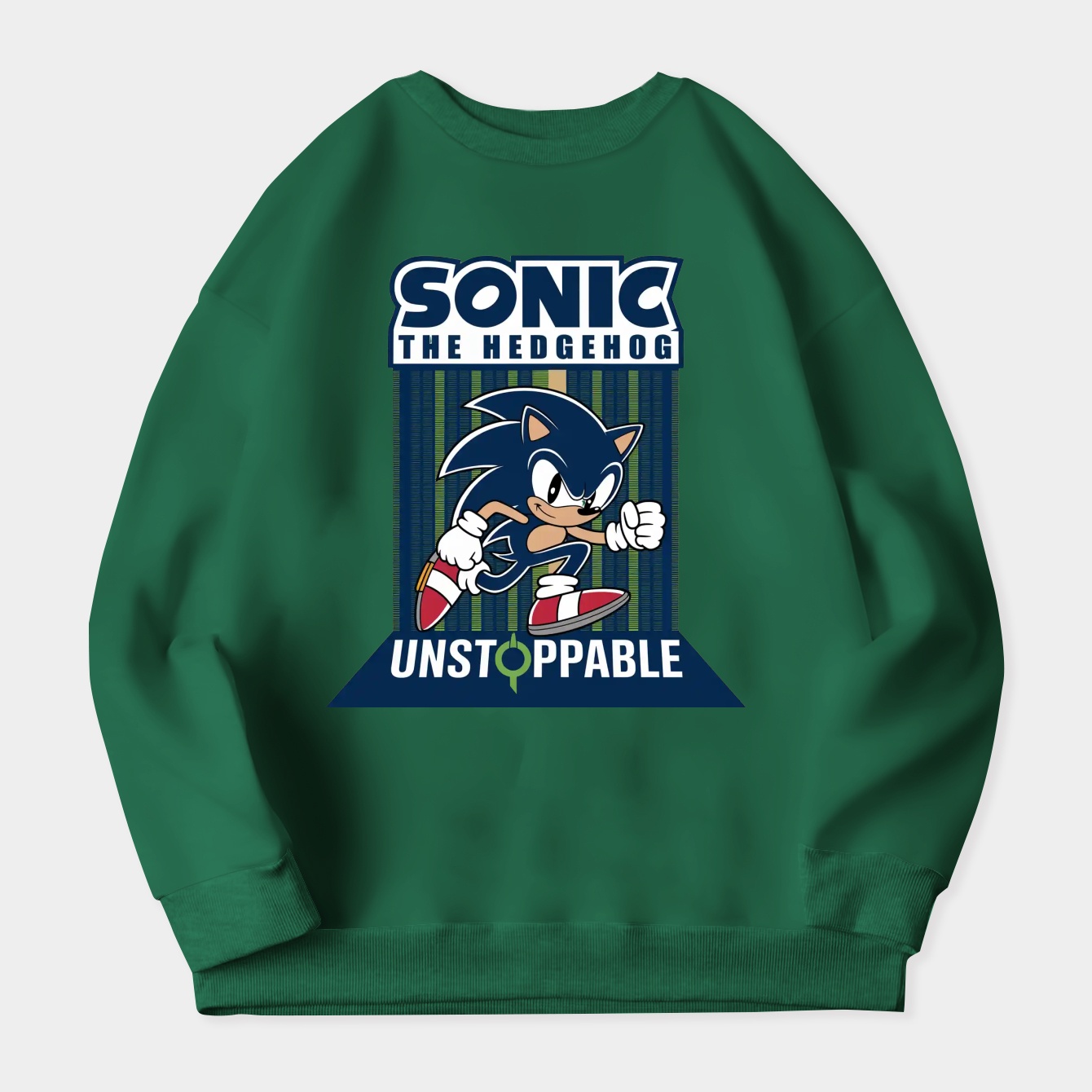 Sonic The Hedgehog Unstoppable Sonic Graphic Women's Crewneck Sweatshirt