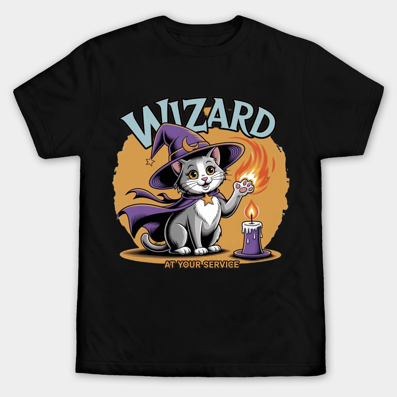 Wizard At Your Service Men's Big & Tall T-shirt