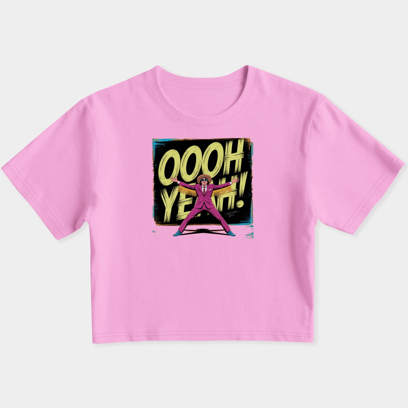 Macho Man OOOH YEAH! Women's Slim Fit Baby Tee