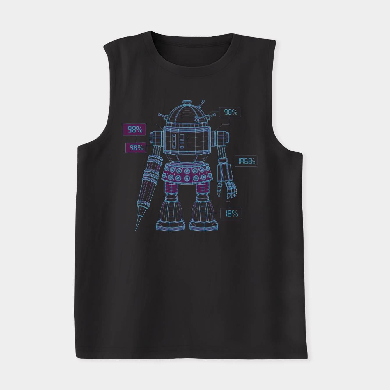Exterminate the Robot - Dark Women's Soft Tank Top