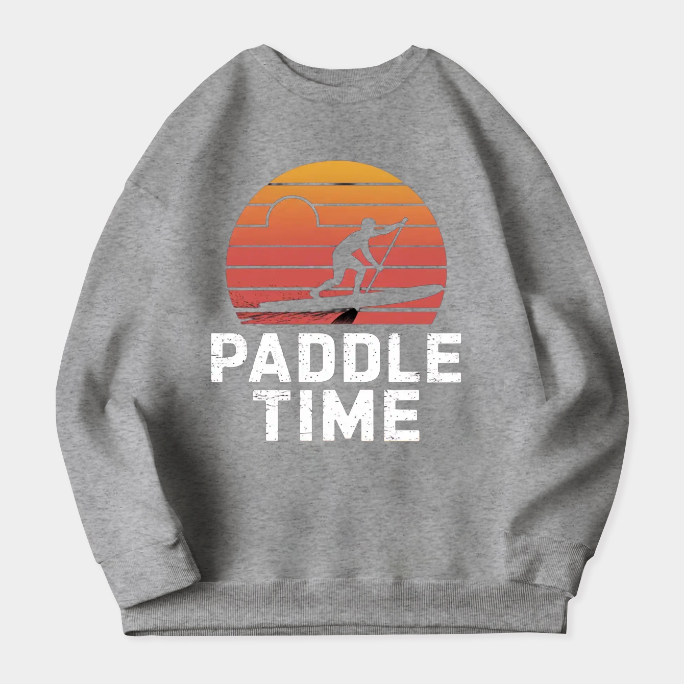 Paddle Time Vintage Sunset Women's Plus Size Sweatshirt