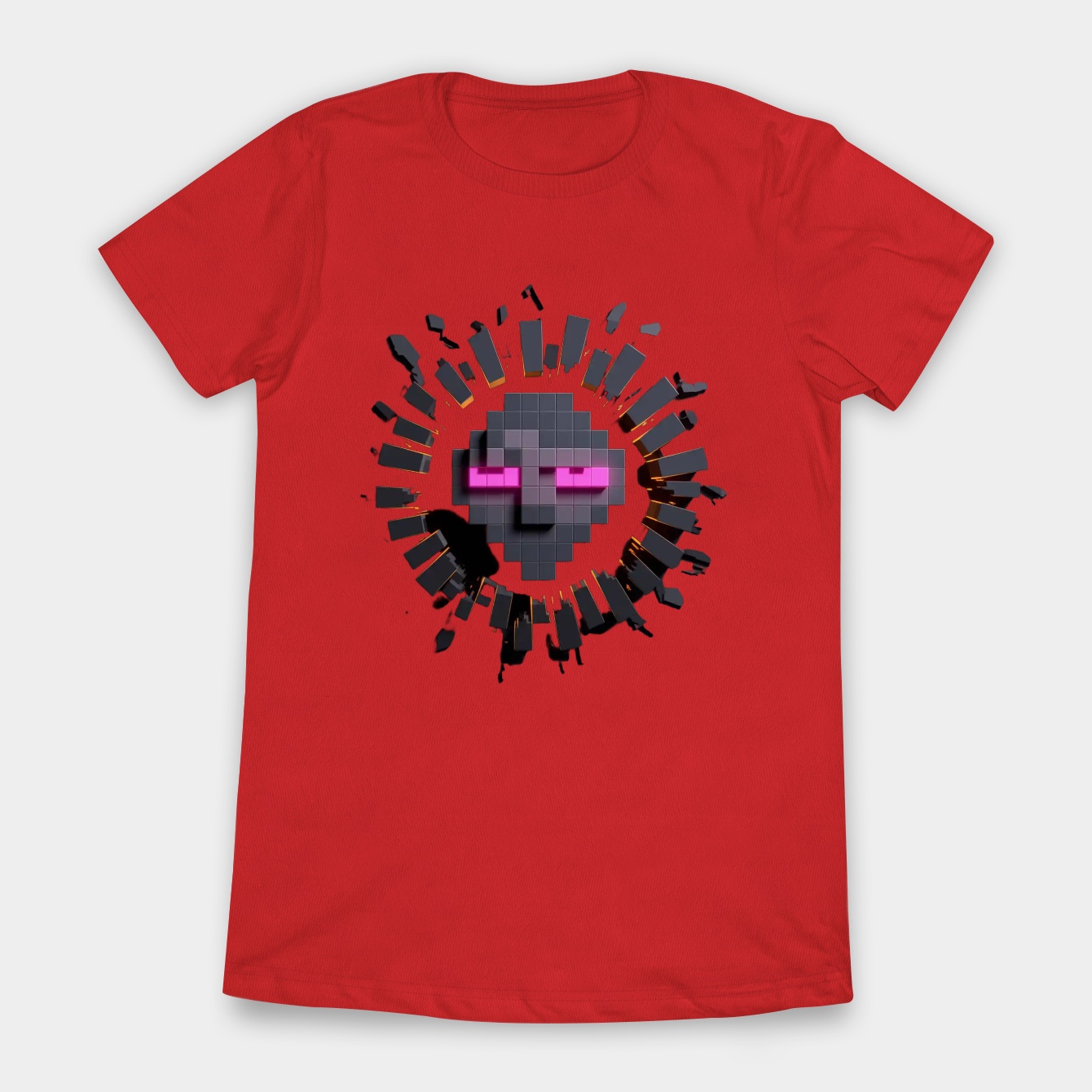 Minecraft Enderman Face Portal Women's T-Shirt
